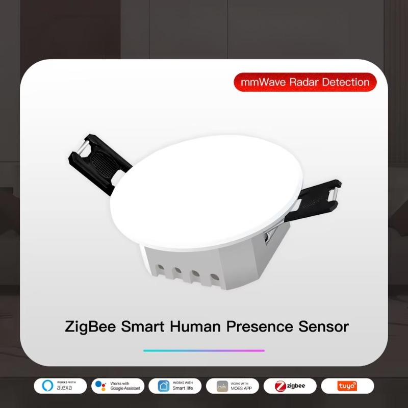 Home Bar Android - Tuya Smart 2-in-1 PIRシーリングハブ ZigBee/WiFi OLEDバーモーションセンサー