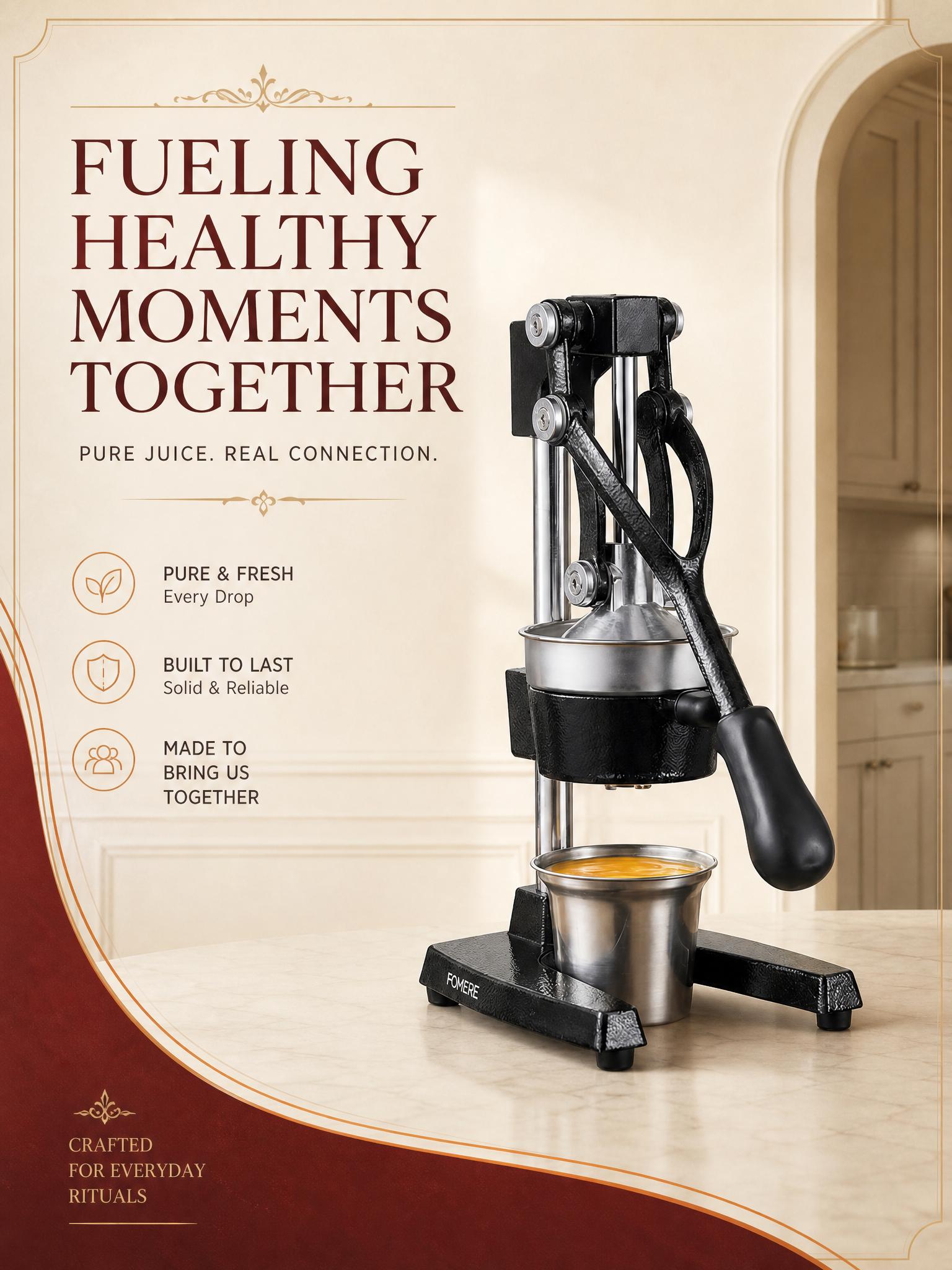 手動ジューサー、手動柑橘類ジューサープレス、400mlカップ - Citrus Juicer Bar のレビューと価格